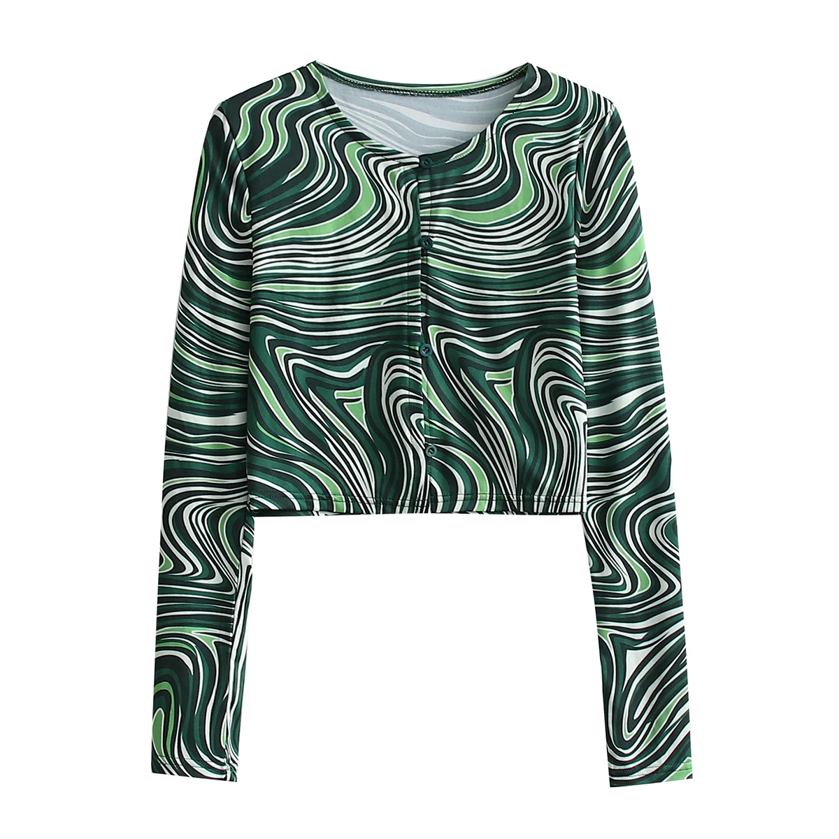 BLSQR Vintage Chic Blouse Women O-neck Fashion Slim Sexy Crop Shirt Lady Single Breasted Elegant Zebra-stripe Tops Female
BLSQR Vintage Chic Blouse Women O-neck Fashion Slim Sexy Crop Shirt Lady Single Breasted Elegant Zebra-stripe Tops Female