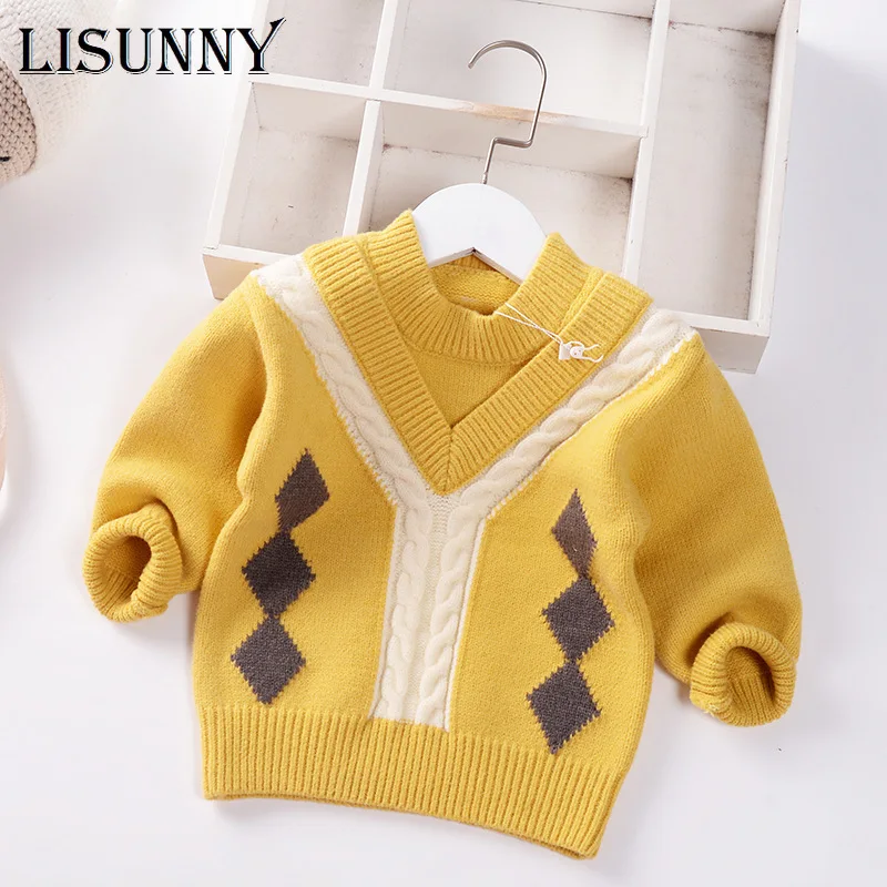 1-5T Autumn Winter 2022 Plaid England Style Baby Boy Sweater Children Knitted Clothes Kids Pullover Jumper Toddler Coat Sweaters
1-5T Autumn Winter 2022 Plaid England Style Baby Boy Sweater Children Knitted Clothes Kids Pullover Jumper Toddler Coat Sweaters