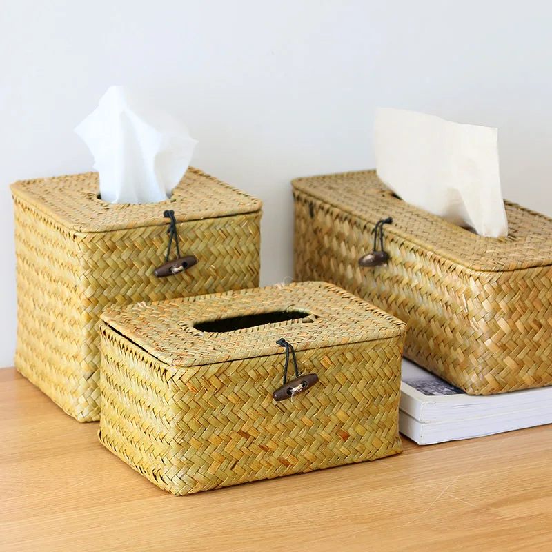Nordic Minimalist Seaweed Tissue Box Japanese Hand-woven Rattan Napkin Drawer Box Living Room Storage Box
Nordic Minimalist Seaweed Tissue Box Japanese Hand-woven Rattan Napkin Drawer Box Living Room Storage Box