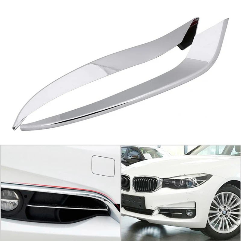 Передняя противотуманная фара полосы век Накладка для BMW 3 Серия GT Gran Turismo F34 2013-2017