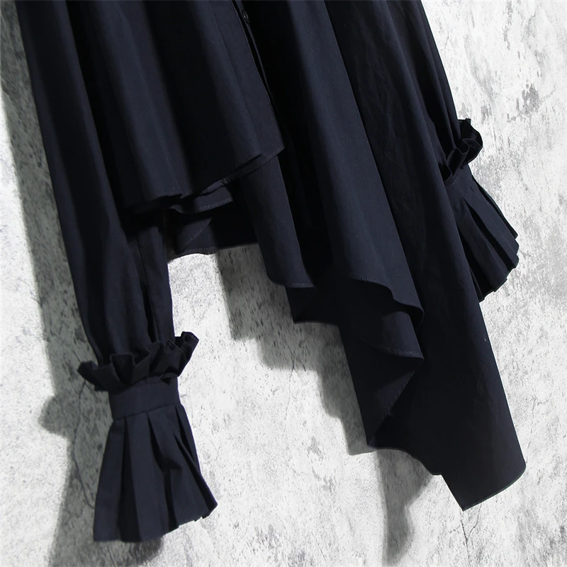 French Asymmetrical shirt female design sense niche in 2020 spring and autumn new long-sleeved palace style pleated retro shirt
French Asymmetrical shirt female design sense niche in 2020 spring and autumn new long-sleeved palace style pleated retro shirt