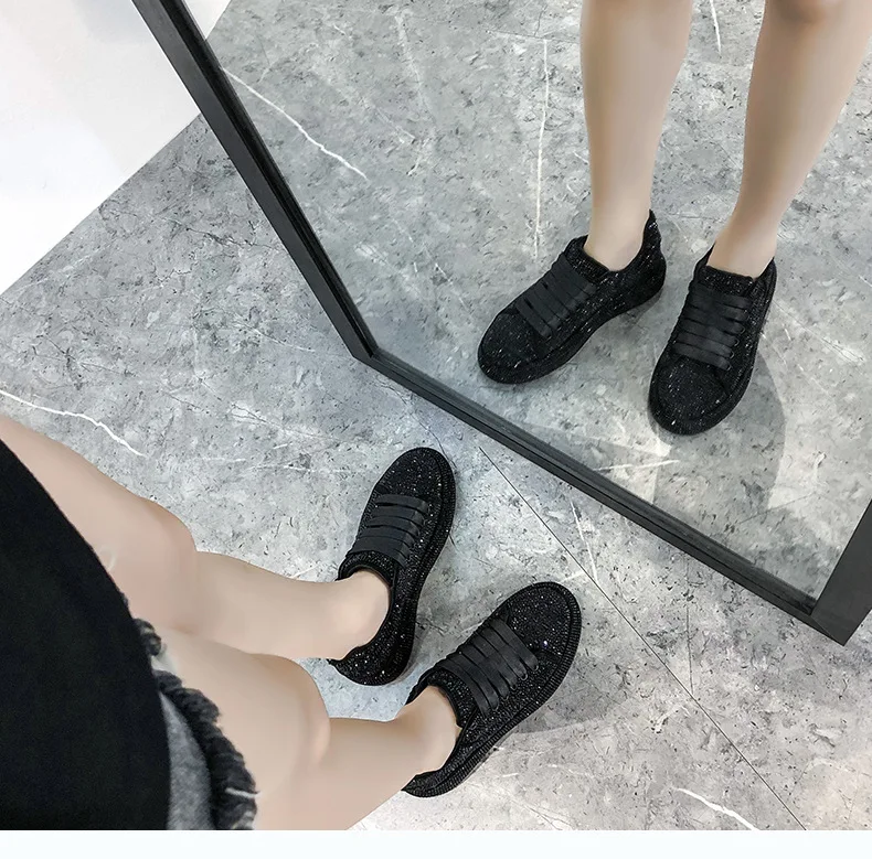 Women Luxury Shoes Spring 2021 Black Sneakers Female Platform Trainers Damen Chaussure Femme Zapatos Mujer Korean Fashion Flats
Women Luxury Shoes Spring 2021 Black Sneakers Female Platform Trainers Damen Chaussure Femme Zapatos Mujer Korean Fashion Flats
