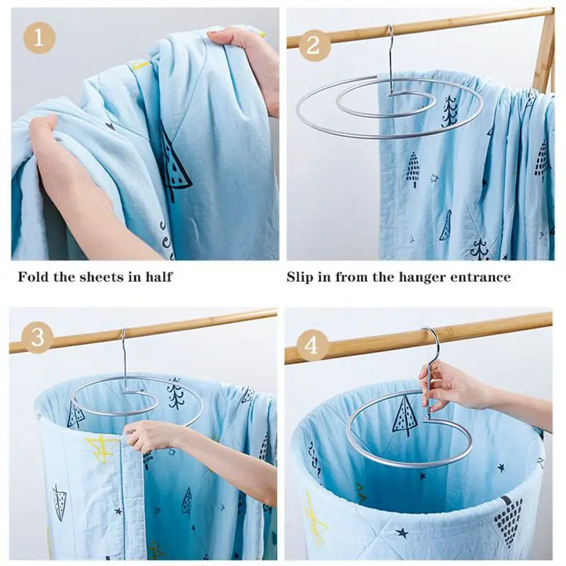 Drying quilt artifact spiral drying rack multifunctional balcony round rotating bed sheet quilt storage household Bay window
Drying quilt artifact spiral drying rack multifunctional balcony round rotating bed sheet quilt storage household Bay window