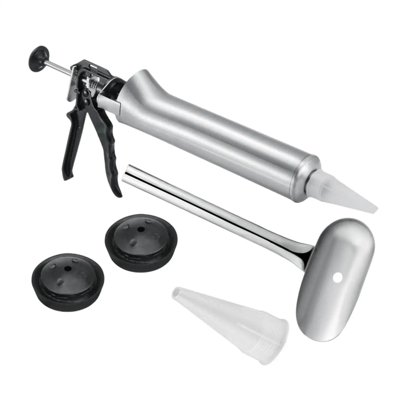 Caulking Gun Tool Stainless Steel Manual Tile with 2 Nozzles Cement Sprayer Applicator
Caulking Gun Tool Stainless Steel Manual Tile with 2 Nozzles Cement Sprayer Applicator