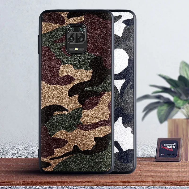 Камуфляжный кожаный чехол для Xiaomi mi note 3 с камуфляжным дизайном ТПУ + PC 2в1 материал