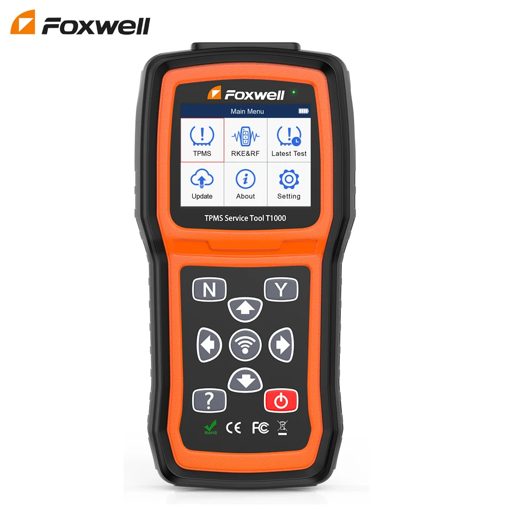 

FOXWELL T1000 Diagnostic TPMS Sensor Activate Programming Pressure Testers Print Monitoring System RF Remote Tires Car Tools