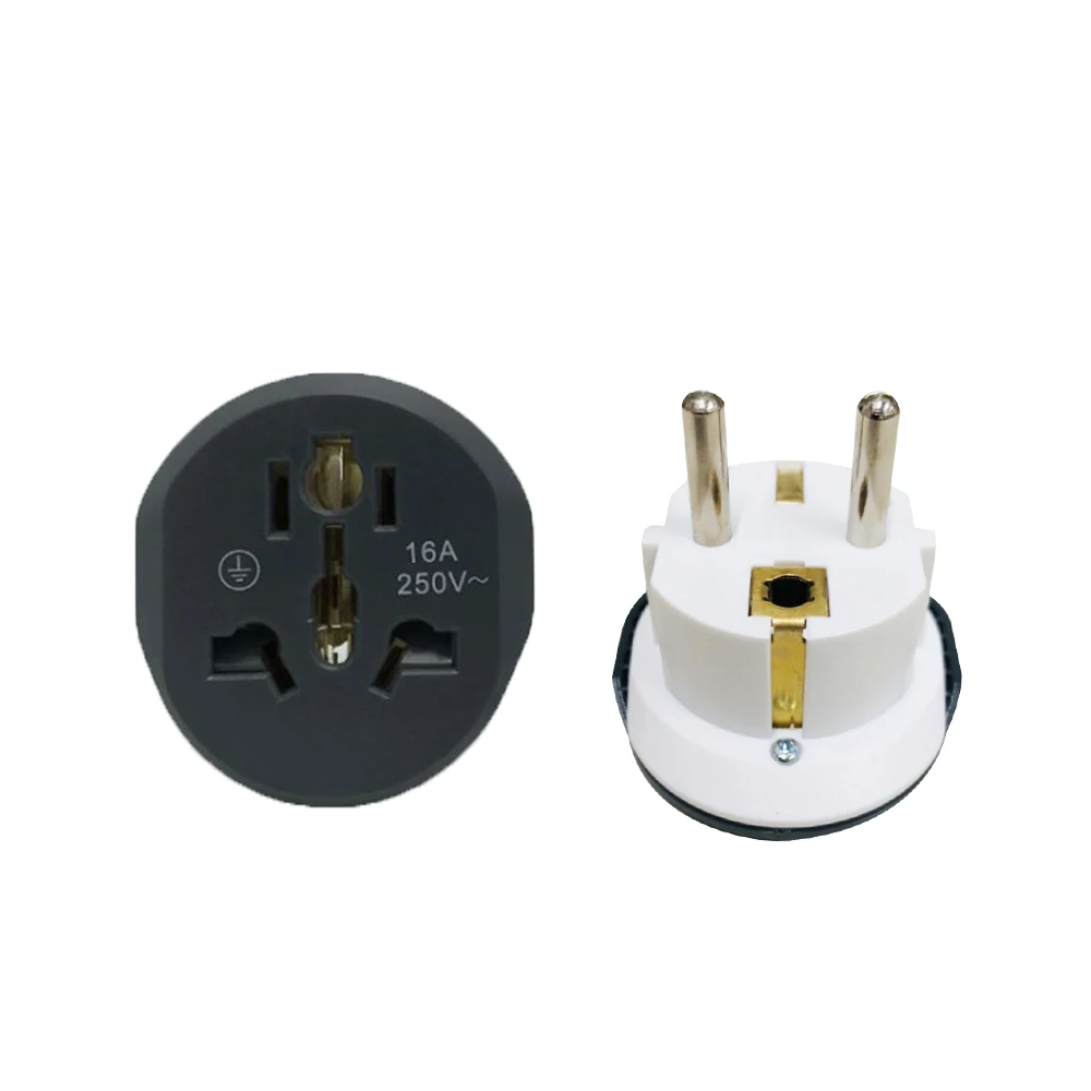 AC 250V 16A 2 Round Pin EU Universal EU Plug Converter Socket AU US UK CN To EU Wall Socket Travel Adapter
AC 250V 16A 2 Round Pin EU Universal EU Plug Converter Socket AU US UK CN To EU Wall Socket Travel Adapter