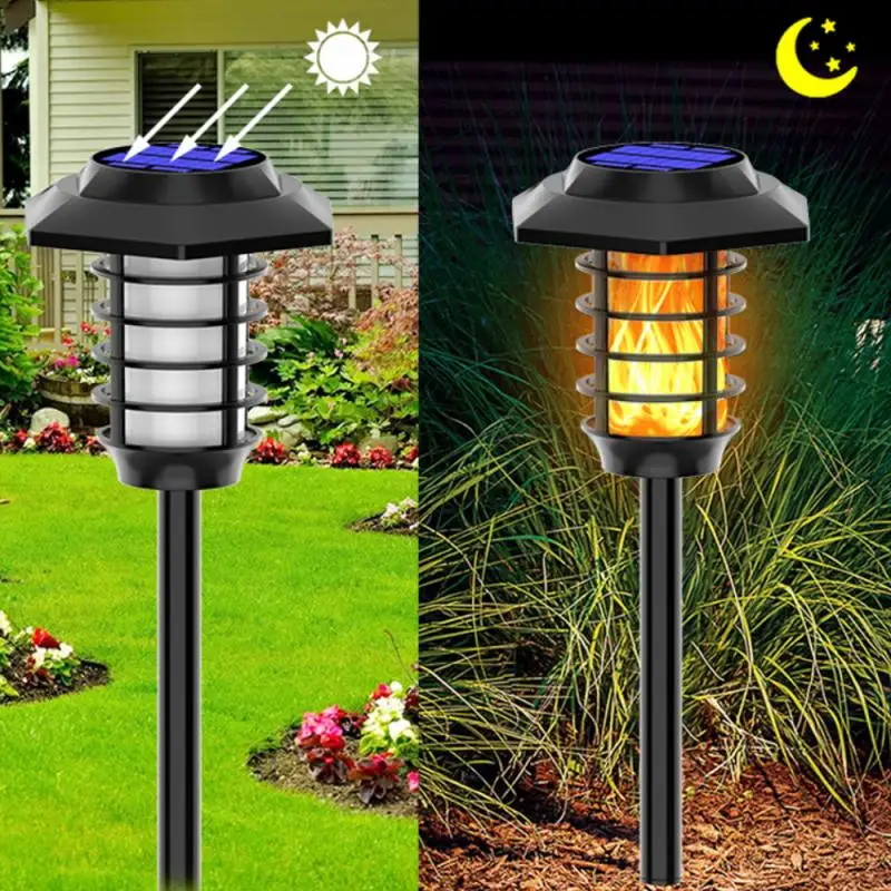 2 IN 1 48 LED Solar Flame Torch Lamp Flickering Flame Garden Lamp Solar Light Flame Waterproof Lamp Courtyard Lawn Spotlight
2 IN 1 48 LED Solar Flame Torch Lamp Flickering Flame Garden Lamp Solar Light Flame Waterproof Lamp Courtyard Lawn Spotlight