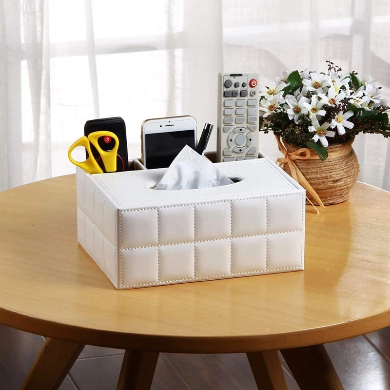 Multifunction PU Leather Pen Pencil Remote Control Tissue Box Cover Holder Desk Storage Box Container
Multifunction PU Leather Pen Pencil Remote Control Tissue Box Cover Holder Desk Storage Box Container