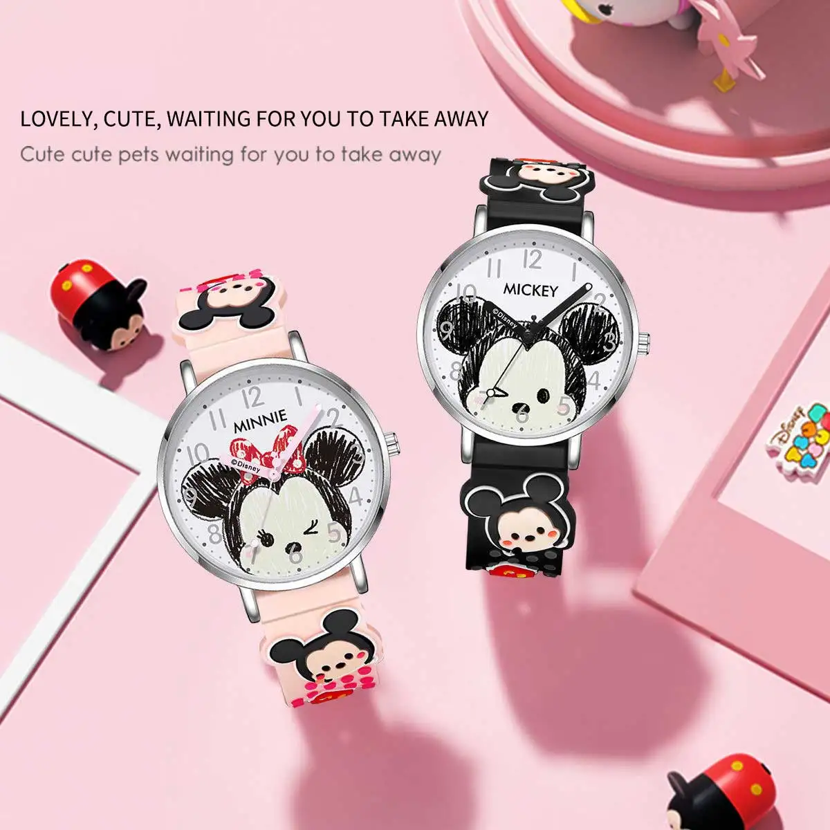 Disney Original Mickey Fashion 3D Children's Watch Luminous Hands Silicone Wristband Waterproof Cute Cartoon Watch Gift for kids
Disney Original Mickey Fashion 3D Children's Watch Luminous Hands Silicone Wristband Waterproof Cute Cartoon Watch Gift for kids