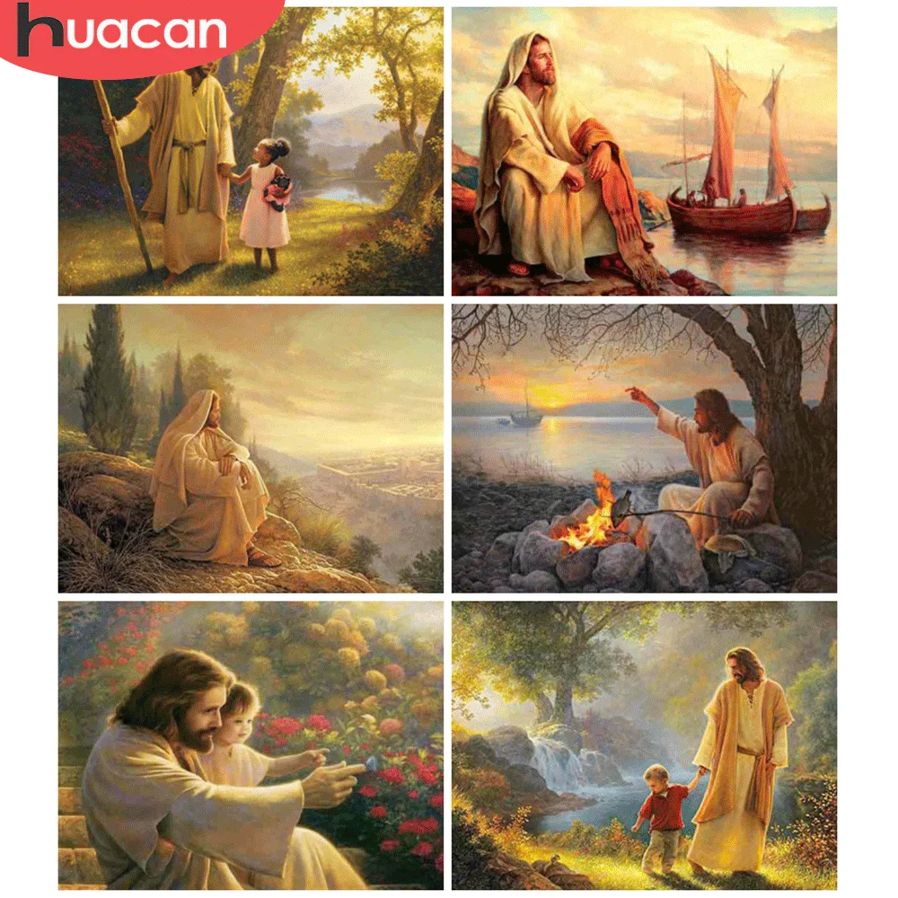 Алмазная живопись 5D HUACAN с изображением Иисуса
Алмазная живопись 5D HUACAN с изображением Иисуса