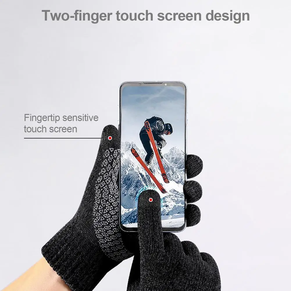 Winter Knitted Wool Touch Screen Gloves Cycling Knitted Gloves Windproof Soft Cycling Mitten for Men Women
Winter Knitted Wool Touch Screen Gloves Cycling Knitted Gloves Windproof Soft Cycling Mitten for Men Women