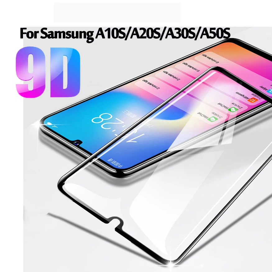Закаленное стекло 9D для samsung galaxy A10S S20S A30S A50S пленка на весь экран a 10S 20S 30S защитная