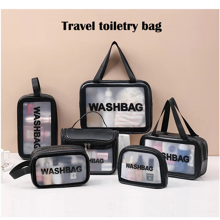 Transparent PVC Women Cosmetic Bag Waterproof Travel Toiletries Storage Organize PU Make Up Bag Female Wash Bag Handbag
Transparent PVC Women Cosmetic Bag Waterproof Travel Toiletries Storage Organize PU Make Up Bag Female Wash Bag Handbag