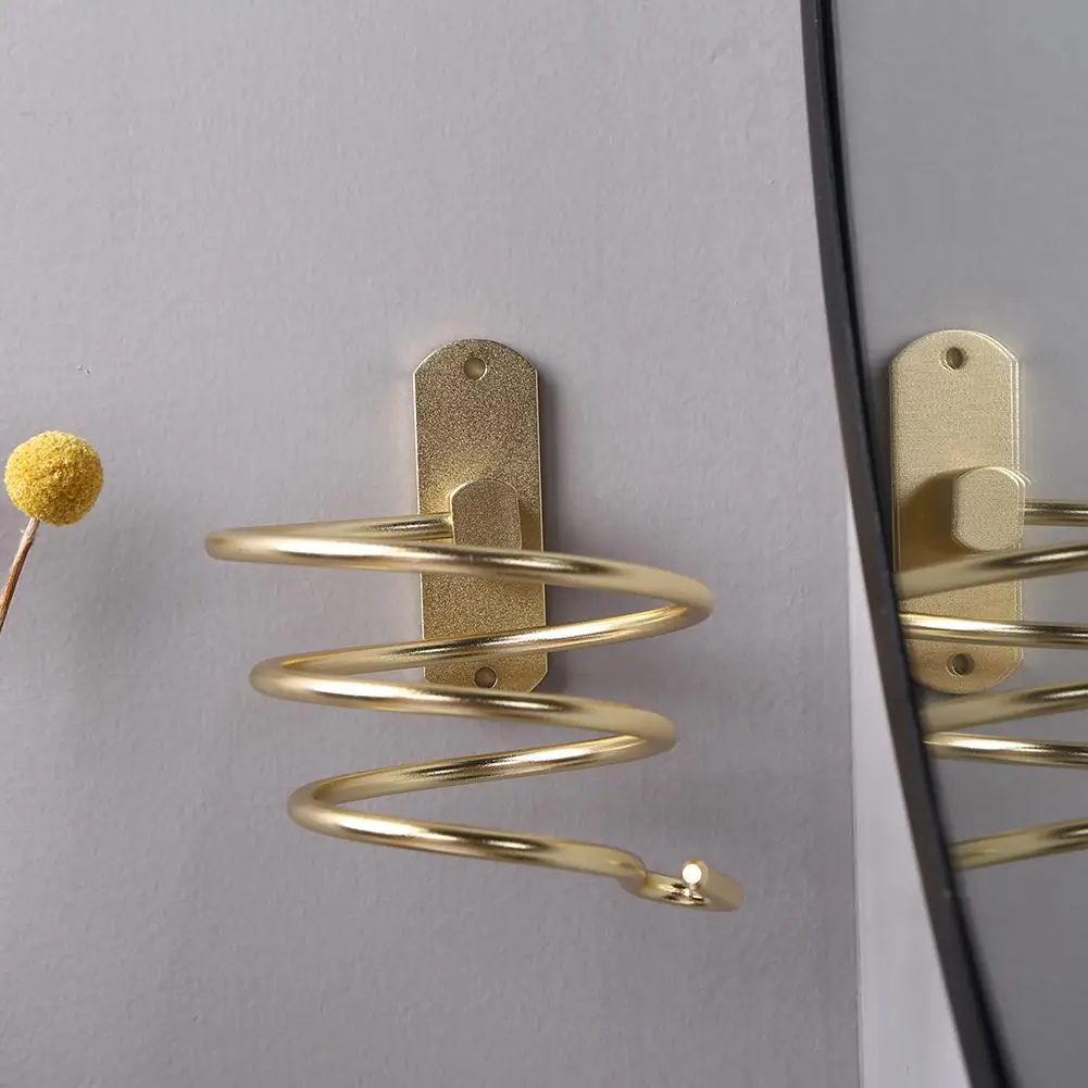 Free No Drilling Wall Mounted Spiral Stand Hair Dryer Holder Hairdressing Blower Bracket Hanging Bathroom Accessories Wall Shelf
Free No Drilling Wall Mounted Spiral Stand Hair Dryer Holder Hairdressing Blower Bracket Hanging Bathroom Accessories Wall Shelf