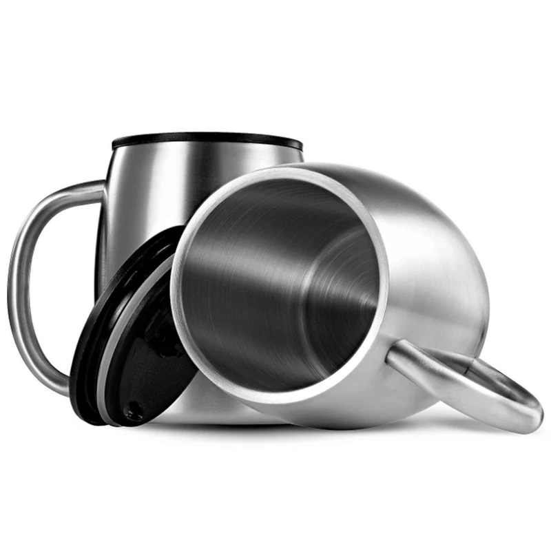 Promotion! 420Ml Double-Layer Stainless Steel Beer Mug Double Walled Insulated Travel Mug Coffee Cup Coffee Mugs With Lids, 2 Se
Promotion! 420Ml Double-Layer Stainless Steel Beer Mug Double Walled Insulated Travel Mug Coffee Cup Coffee Mugs With Lids, 2 Se