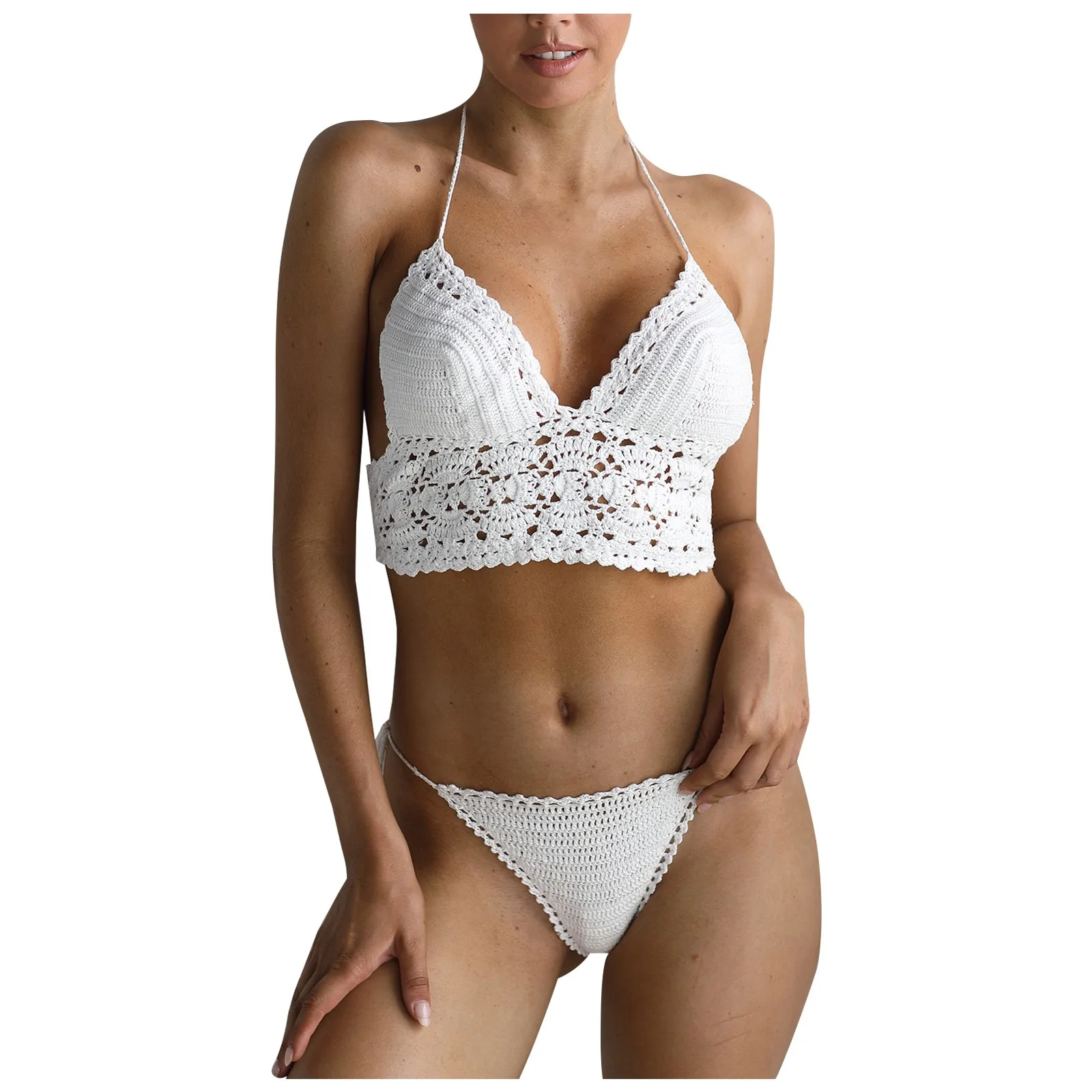 Sexy Female Bikini 2021 Swimsuit Solid Color Split Cover-up Swimsuit Beachwear Female Knitted Bikini Suit Swimwear Summer
Sexy Female Bikini 2021 Swimsuit Solid Color Split Cover-up Swimsuit Beachwear Female Knitted Bikini Suit Swimwear Summer