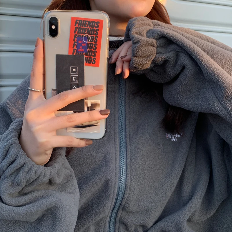 2020 Autumn Hoodie Women Loose Plus Velvet Sweatshirt Pockets Letter Casual Oversized Harajuku Streetwear Womens Tops Clothes
2020 Autumn Hoodie Women Loose Plus Velvet Sweatshirt Pockets Letter Casual Oversized Harajuku Streetwear Womens Tops Clothes