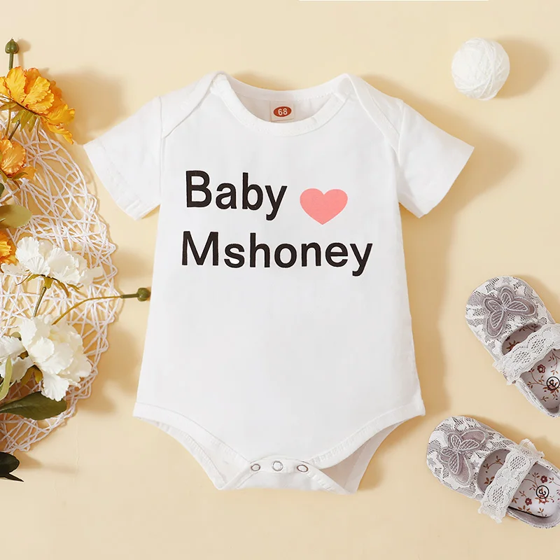 New Baby Clothes Baby Girl Summer Fashion Clothing Infants Baby Letter Printed Short Sleeve Romper Jumpsuit Outfits 
New Baby Clothes Baby Girl Summer Fashion Clothing Infants Baby Letter Printed Short Sleeve Romper Jumpsuit Outfits