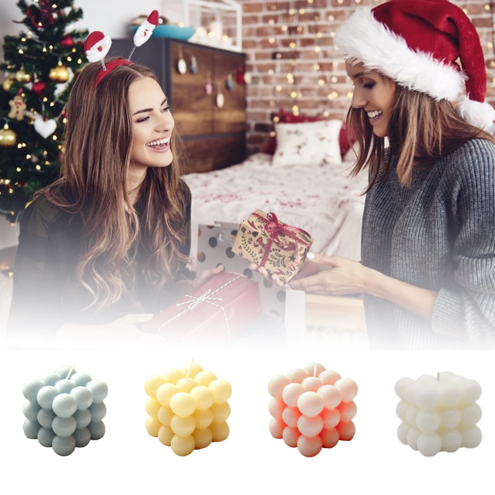 Bubble Cube Candle Cute Soy Wax Aromatherapy Small Candles Scented Relaxing Birthday Gift 1PC
Bubble Cube Candle Cute Soy Wax Aromatherapy Small Candles Scented Relaxing Birthday Gift 1PC