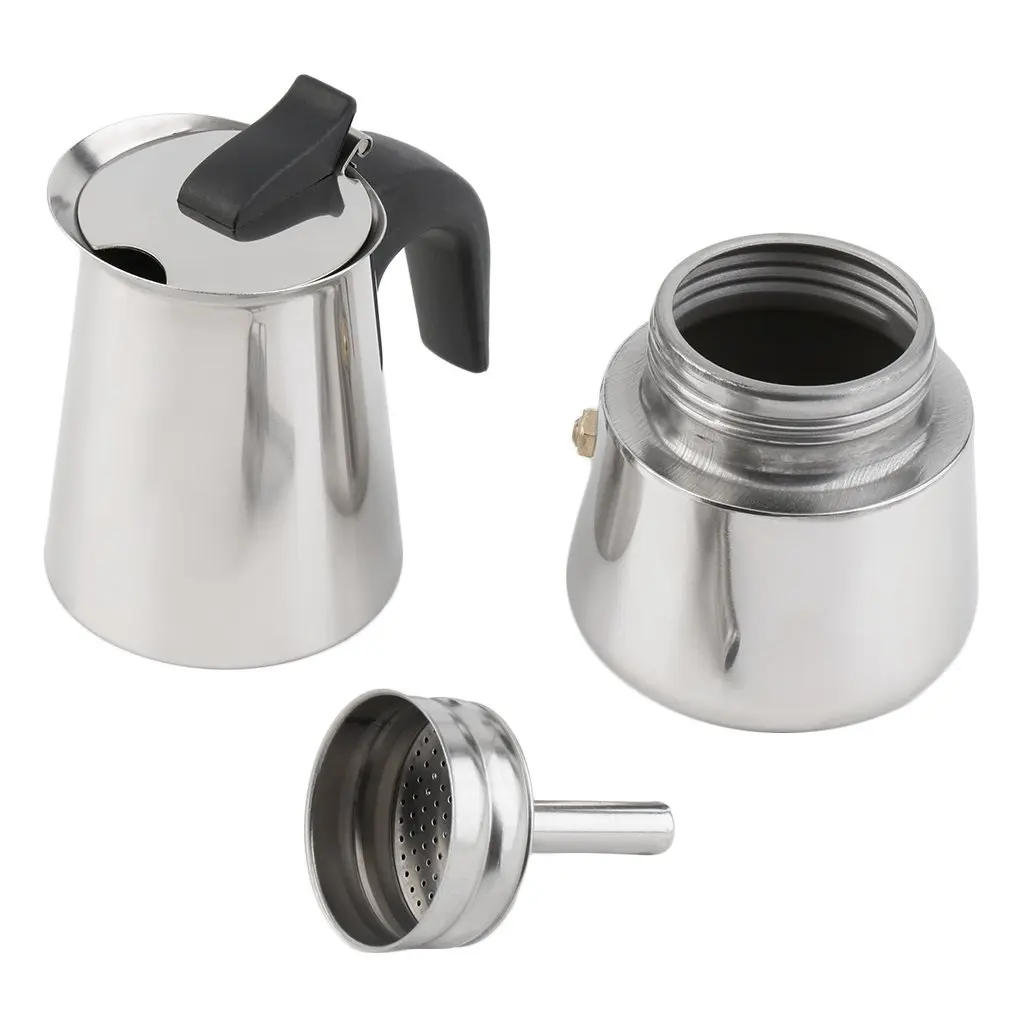 Portable Mocha Coffee Maker Stainless Steel Coffee Percolator Home Office Mocha Pot Durable Express Espresso Maker
Portable Mocha Coffee Maker Stainless Steel Coffee Percolator Home Office Mocha Pot Durable Express Espresso Maker
