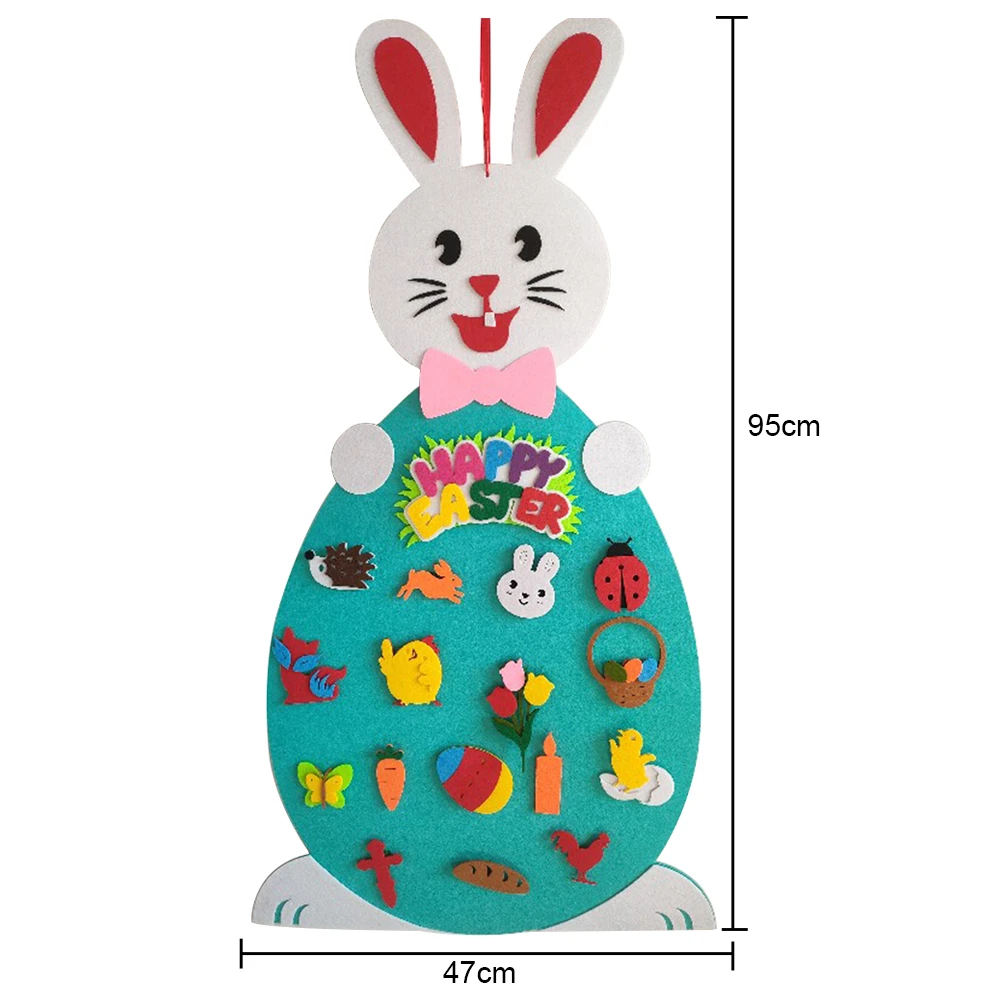 Toy Bunny DIY High Quality Felt Toy with Detachable Alphabet Wall Decoration Gifts for Valentine's Day Easter Rabbit
Toy Bunny DIY High Quality Felt Toy with Detachable Alphabet Wall Decoration Gifts for Valentine's Day Easter Rabbit