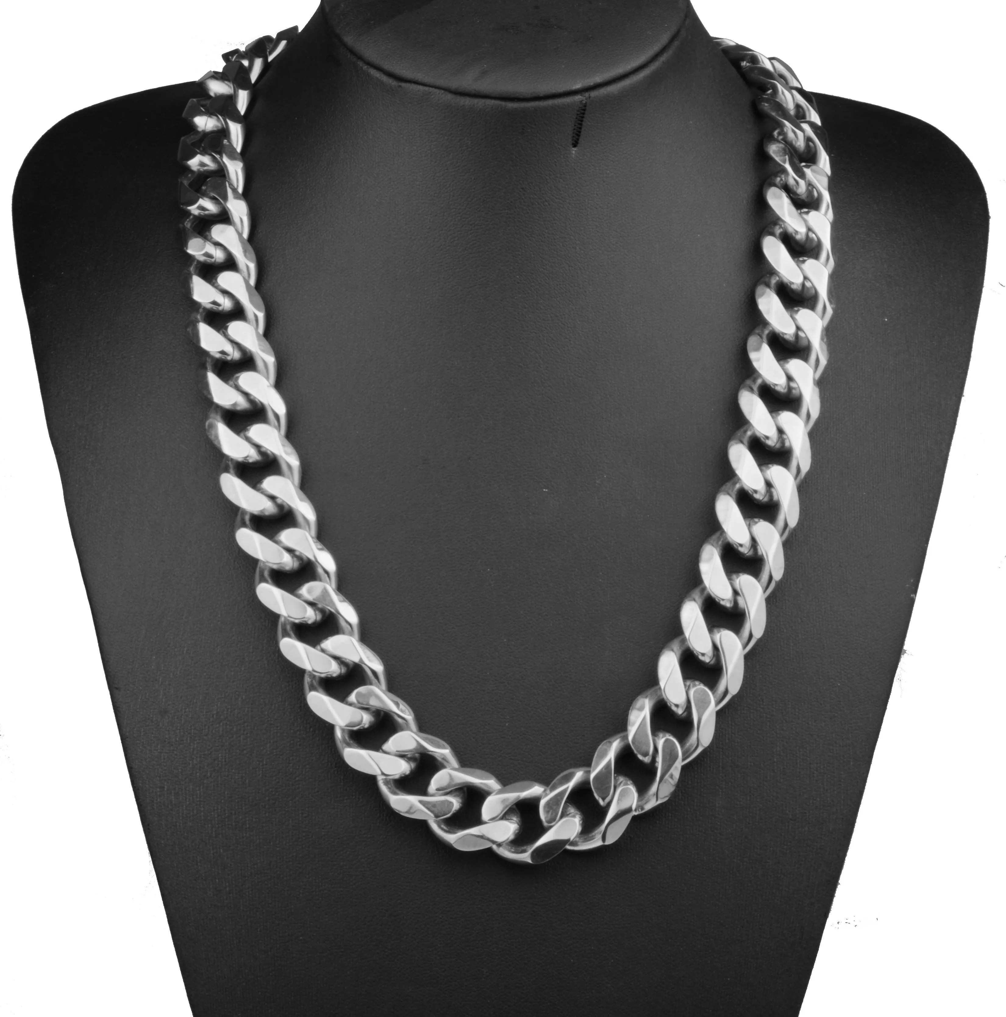 15mm 316L Stainless Steel Curb Cuban Link Chain Jewelry Hip Hop Men Boys Fashion Halloween Gift 7-40inch
15mm 316L Stainless Steel Curb Cuban Link Chain Jewelry Hip Hop Men Boys Fashion Halloween Gift 7-40inch