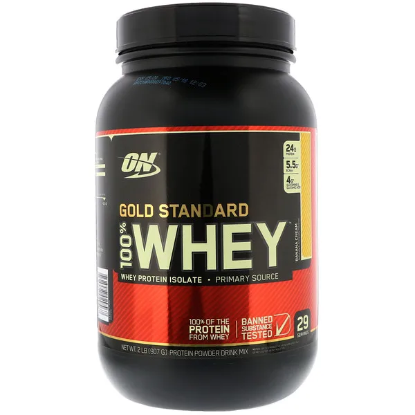 

Optimum Nutrition, Gold Standard 100% Whey, 2 lb protein powder fitness muscle