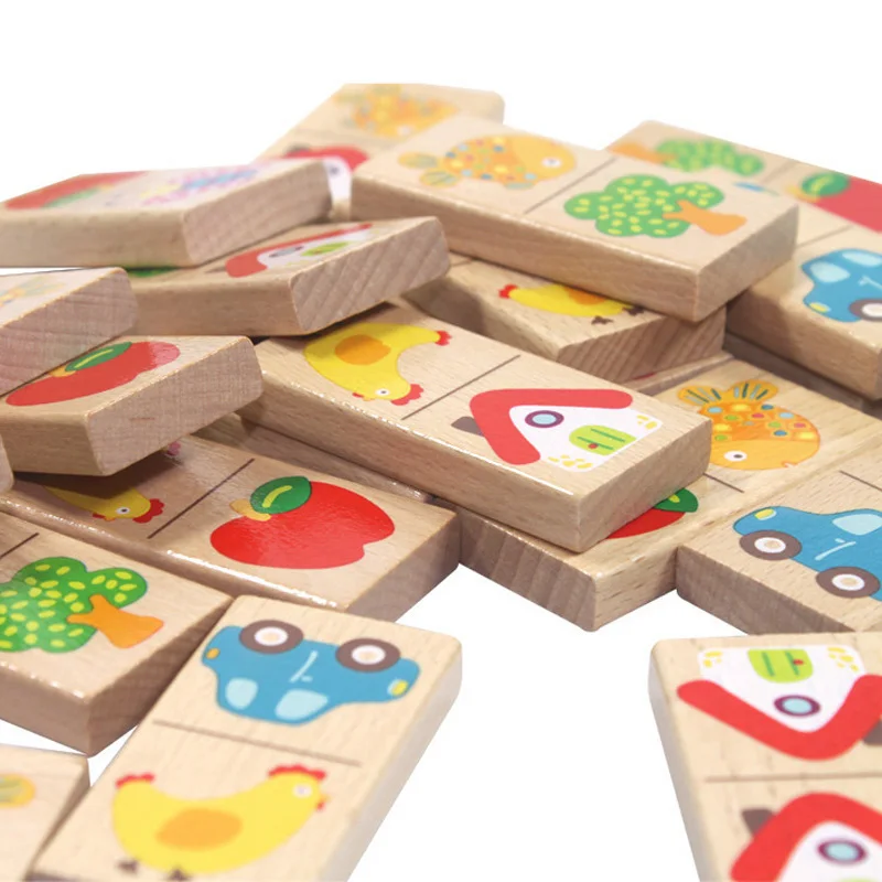 28pcs Kids Toys Wooden Fruit Animal Recognize Blocks Dominoes Jigsaw Montessori Children Early Learning & Education Puzzle Toy
28pcs Kids Toys Wooden Fruit Animal Recognize Blocks Dominoes Jigsaw Montessori Children Early Learning & Education Puzzle Toy
