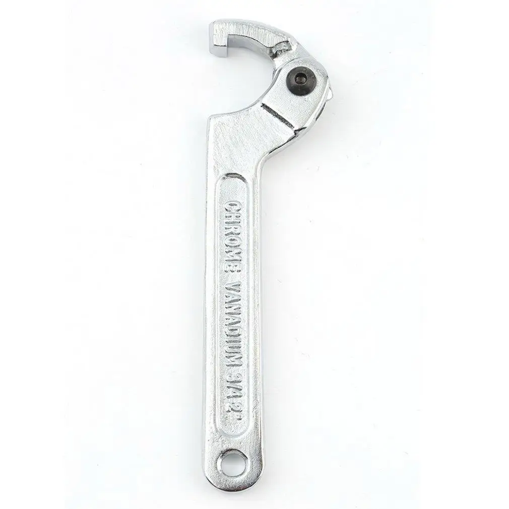 Chrome Vanadium Steel Adjustable Hook Wrench Pin Wrench C Shape Spanner Tool 19-51mm
Chrome Vanadium Steel Adjustable Hook Wrench Pin Wrench C Shape Spanner Tool 19-51mm