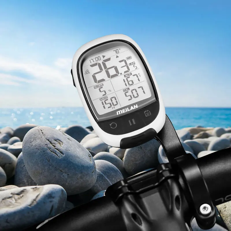 Meilan M2 GPS Bicycle Computer Wireless Speedometer BLE4.0/ANT+ Bike Odometer Speed / Cadence Sensor Heart Rate Monitor Optional
Meilan M2 GPS Bicycle Computer Wireless Speedometer BLE4.0/ANT+ Bike Odometer Speed / Cadence Sensor Heart Rate Monitor Optional