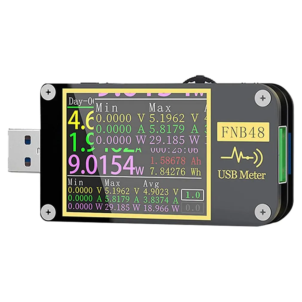 FNB48 PD триггер вольтметр амперметр вольтметр тестер USB er QC4 + PD3.0 2,0 PPS протокол быстрой зарядки тестер емкости
FNB48 PD триггер вольтметр амперметр вольтметр тестер USB er QC4 + PD3.0 2,0 PPS протокол быстрой зарядки тестер емкости