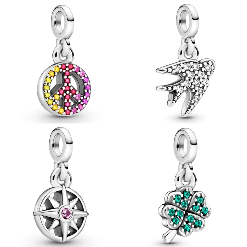 Authentic 925 Sterling Silver My Four-leaf Clover Micro Dangle Charm Bead Fit Pandora Bracelet & Necklace Jewelry
Authentic 925 Sterling Silver My Four-leaf Clover Micro Dangle Charm Bead Fit Pandora Bracelet & Necklace Jewelry