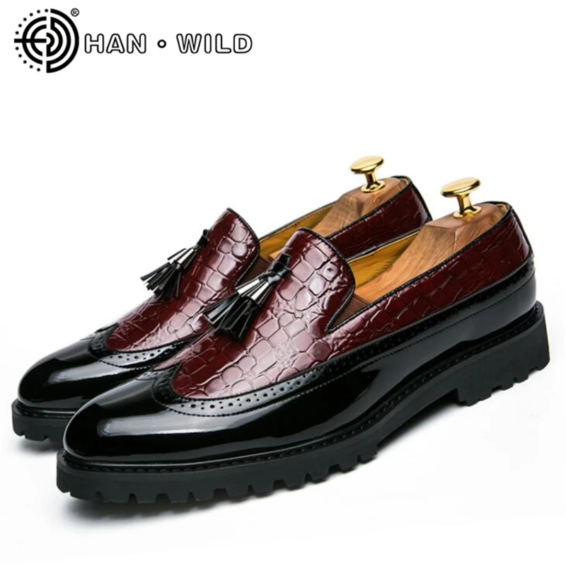 Mens Leather Oxfords Formal Shoes Luxury Fashion Business Shoes Lace Up Designer Men Flats Classic Tassel Brogue Mans Footwear
Mens Leather Oxfords Formal Shoes Luxury Fashion Business Shoes Lace Up Designer Men Flats Classic Tassel Brogue Mans Footwear