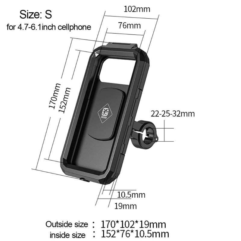 Waterproof Case Bike Motorcycle Handlebar Rear View Mirror 3 to 6.8" Cellphone Mount Bag Motorbike Scooter Phone Stand
Waterproof Case Bike Motorcycle Handlebar Rear View Mirror 3 to 6.8" Cellphone Mount Bag Motorbike Scooter Phone Stand