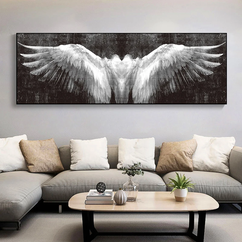 Black and White Feather Wings Canvas Painting Posters and Prints Modern Wall Art Pictures for Living Room Cuadros Home Decor
Black and White Feather Wings Canvas Painting Posters and Prints Modern Wall Art Pictures for Living Room Cuadros Home Decor
