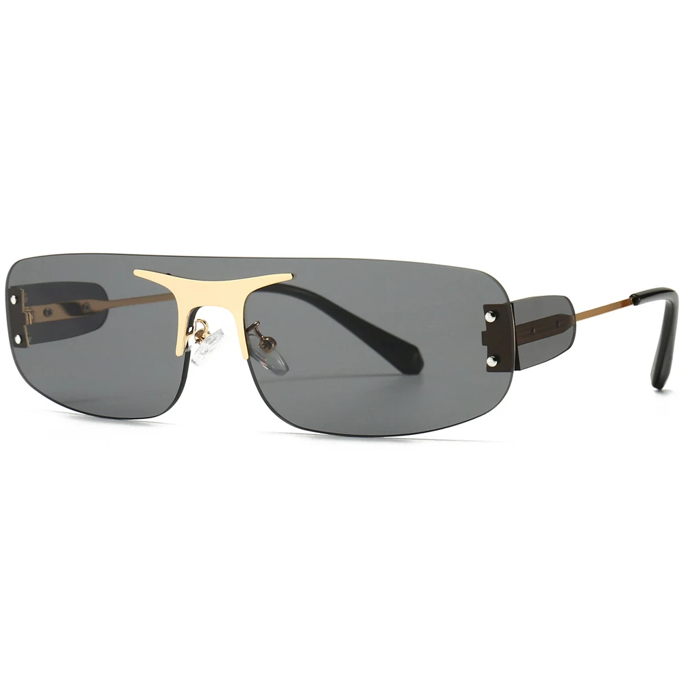 Veshion Rimless Shield Sunglasses Women Square Metal Once Piece Retro Sun Glasses for Men Frameless 2021 Gold Black Uv400
Veshion Rimless Shield Sunglasses Women Square Metal Once Piece Retro Sun Glasses for Men Frameless 2021 Gold Black Uv400