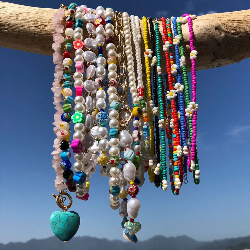 Necklace for Female Birthday Party with Simple Flower Personality Cute Jewelry Sweet Beaded Choker Necklace Wholesale
Necklace for Female Birthday Party with Simple Flower Personality Cute Jewelry Sweet Beaded Choker Necklace Wholesale