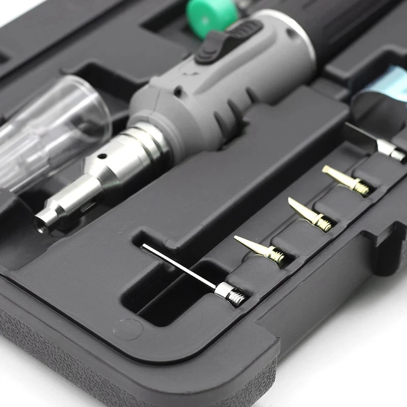 Soldering Iron Professional 10 in 1 Soldering Iron Set Butane Gas Soldering Iron Set 26Ml Welding Torch Kit Tool
Soldering Iron Professional 10 in 1 Soldering Iron Set Butane Gas Soldering Iron Set 26Ml Welding Torch Kit Tool