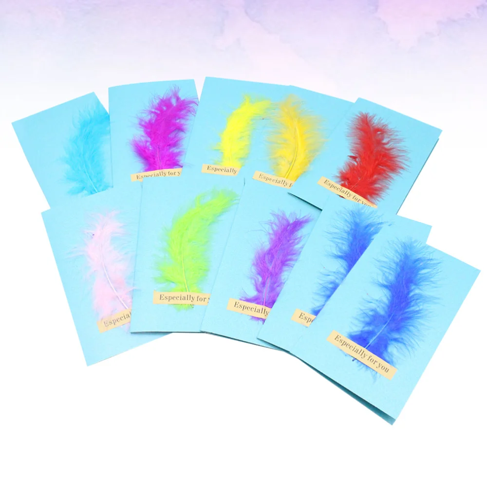 10PCS DIY Greeting Cards Party Birthday DIY Feather Greeting Cards Creative DIY Feather Decorative Greeting Cards Exqui
10PCS DIY Greeting Cards Party Birthday DIY Feather Greeting Cards Creative DIY Feather Decorative Greeting Cards Exqui
