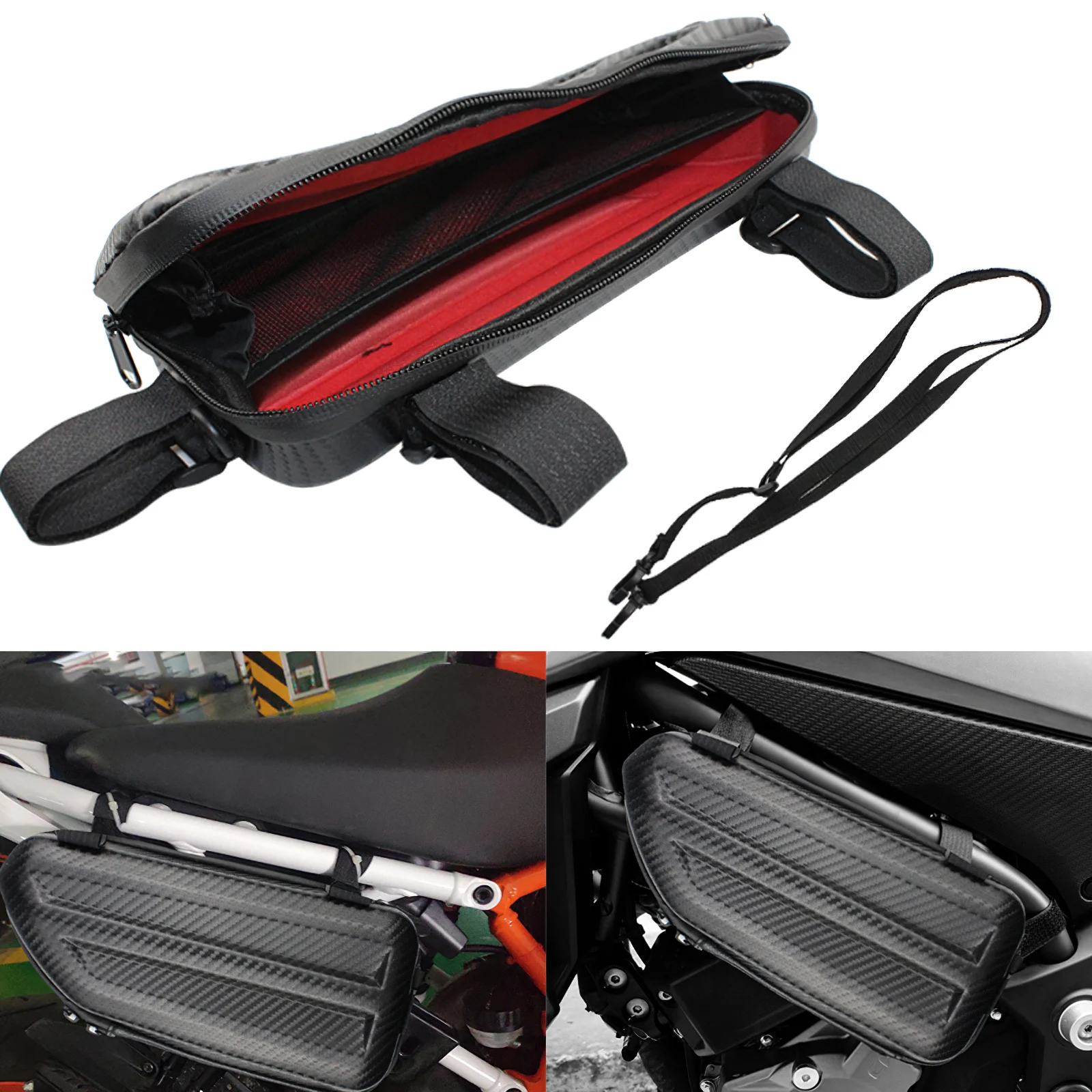 New Large Capacity Motorcycle Side Bag Luggage Bag Motorcycle Frame Side Bag Waterproof Bicycle Leather Tube Bag Frame Container
New Large Capacity Motorcycle Side Bag Luggage Bag Motorcycle Frame Side Bag Waterproof Bicycle Leather Tube Bag Frame Container