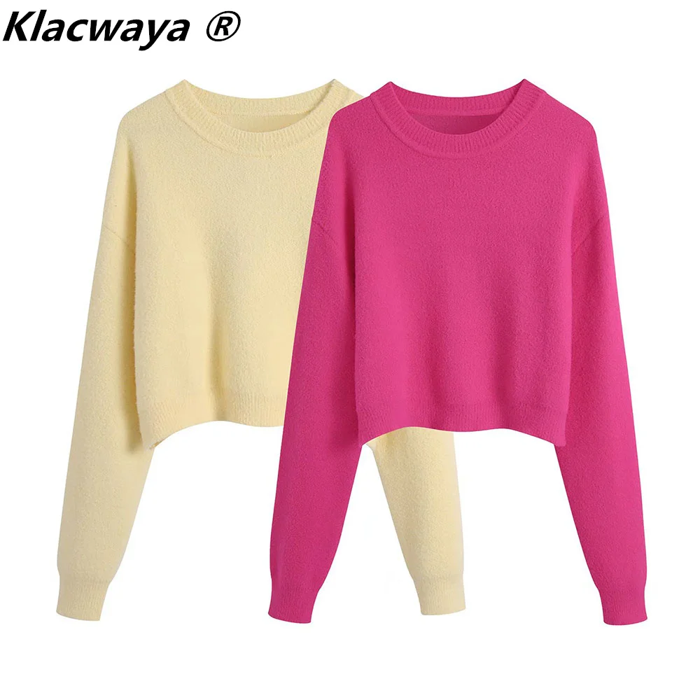 Klacwaya 2021 Women's Sweater Pullover Soft Touch Knitted Tops Long Sleeve Winter Women Clothing Solid Color Vintage Sweater
Klacwaya 2021 Women's Sweater Pullover Soft Touch Knitted Tops Long Sleeve Winter Women Clothing Solid Color Vintage Sweater