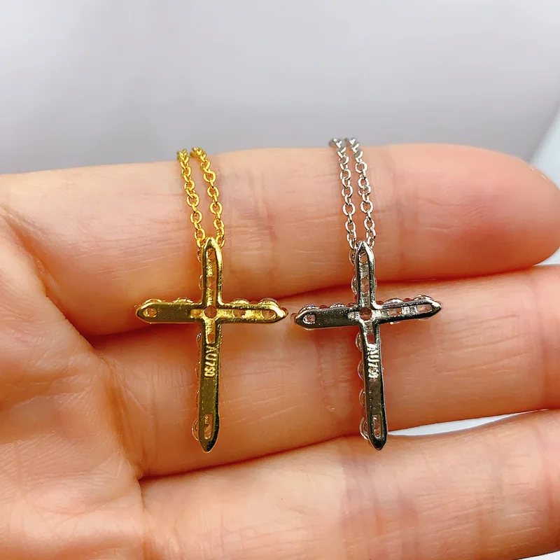 Tiffon Original Model 11 S925 Sterling Silver HighQuality Cross Zircon Inlay Necklace Women Logo Fine Jewelry Holiday Gift
Tiffon Original Model 11 S925 Sterling Silver HighQuality Cross Zircon Inlay Necklace Women Logo Fine Jewelry Holiday Gift