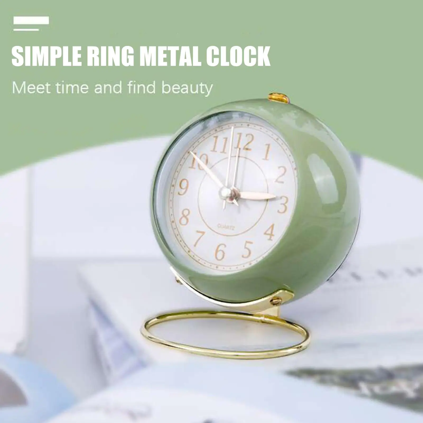 Alarm Clock Home Decor Retro Mini Cute Desktop Metal Round Alarm Clock Night Light Silent Non Ticking Home Bedroom Decoration
Alarm Clock Home Decor Retro Mini Cute Desktop Metal Round Alarm Clock Night Light Silent Non Ticking Home Bedroom Decoration
