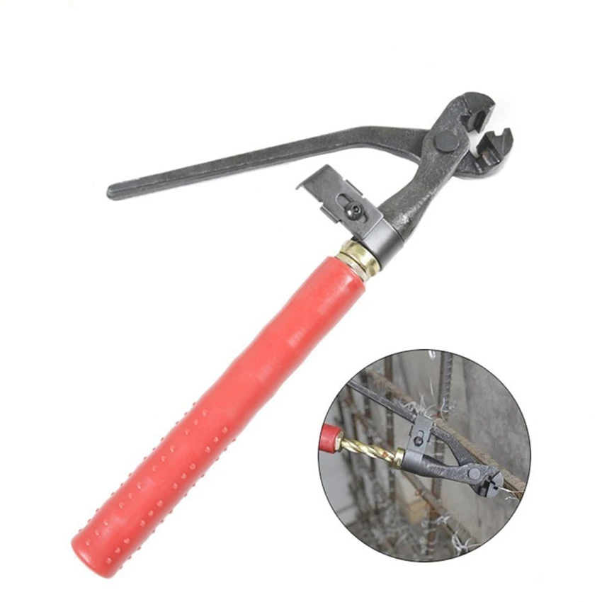 Manual Rebar Tie Wire Twisting Pliers Tool, Rebar Wire Tying for 0.8/1/1.2/1.5mm, Concrete Metal Wire Twisting Fence Tool
Manual Rebar Tie Wire Twisting Pliers Tool, Rebar Wire Tying for 0.8/1/1.2/1.5mm, Concrete Metal Wire Twisting Fence Tool