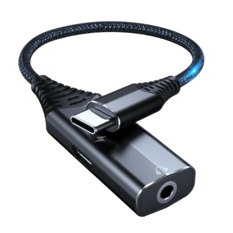 Type-C To 3.5MM Audio Adapter and PD 60W Fast Charging Converter 2 in 1 for Stereo,Headset
Type-C To 3.5MM Audio Adapter and PD 60W Fast Charging Converter 2 in 1 for Stereo,Headset