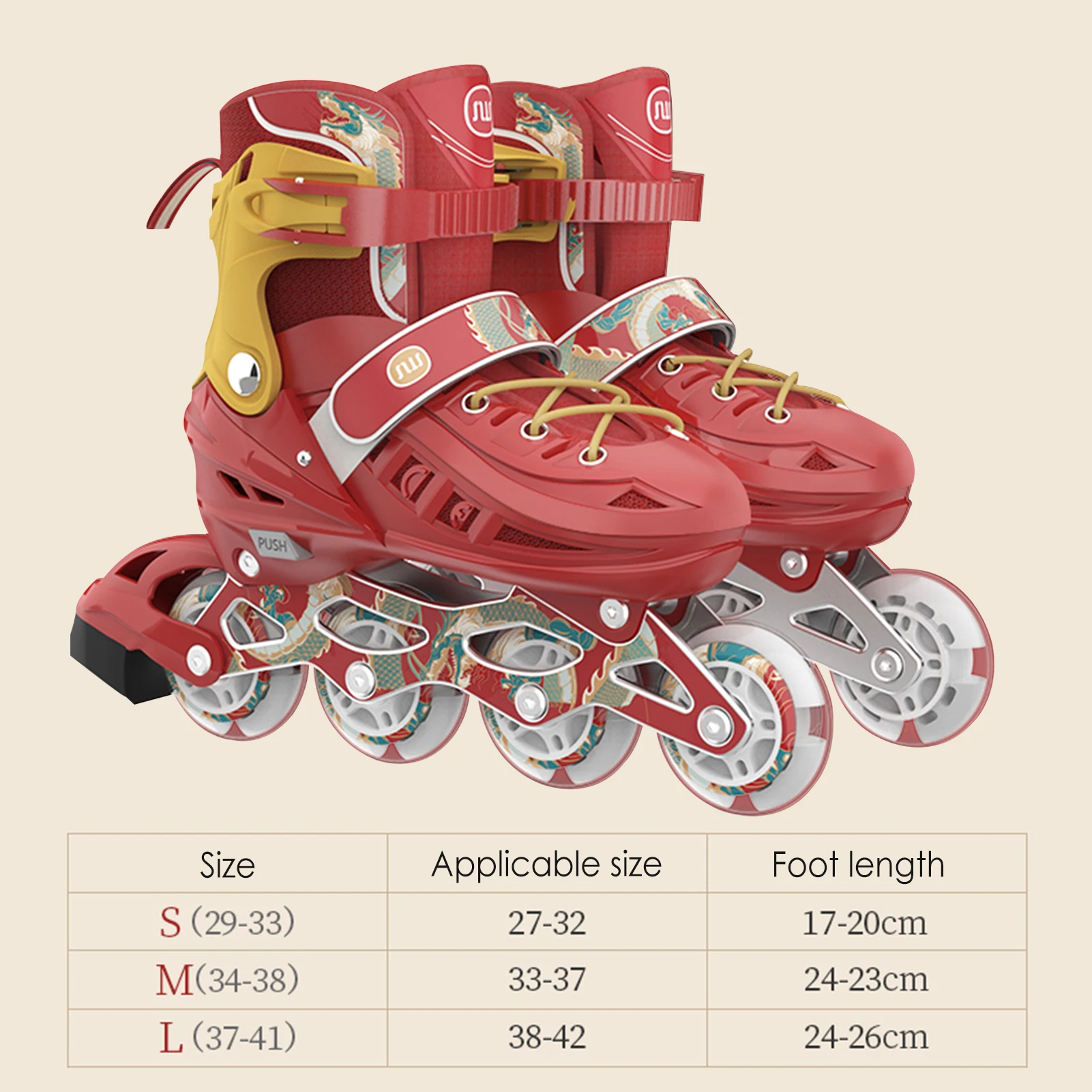 Inline Fitness Skates High Elastic PU Glow 4 Wheels Adjustable Sizes Professional Fitness Inline Skates Adult Roller Skating
Inline Fitness Skates High Elastic PU Glow 4 Wheels Adjustable Sizes Professional Fitness Inline Skates Adult Roller Skating