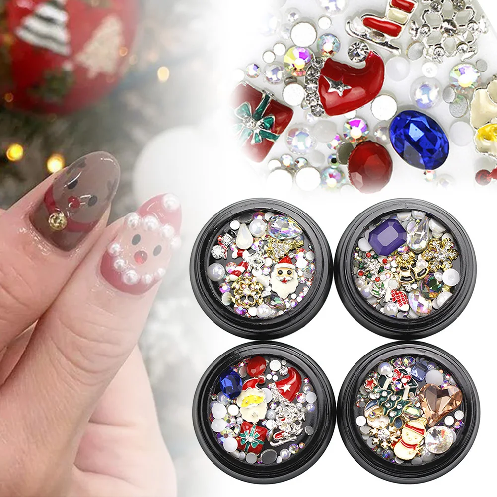 Nail Art Rhinestones And Studs Set For Christmas Decorations DIY Nail Decals Manicure Kit Manicure Decoration Nail Accessories
Nail Art Rhinestones And Studs Set For Christmas Decorations DIY Nail Decals Manicure Kit Manicure Decoration Nail Accessories