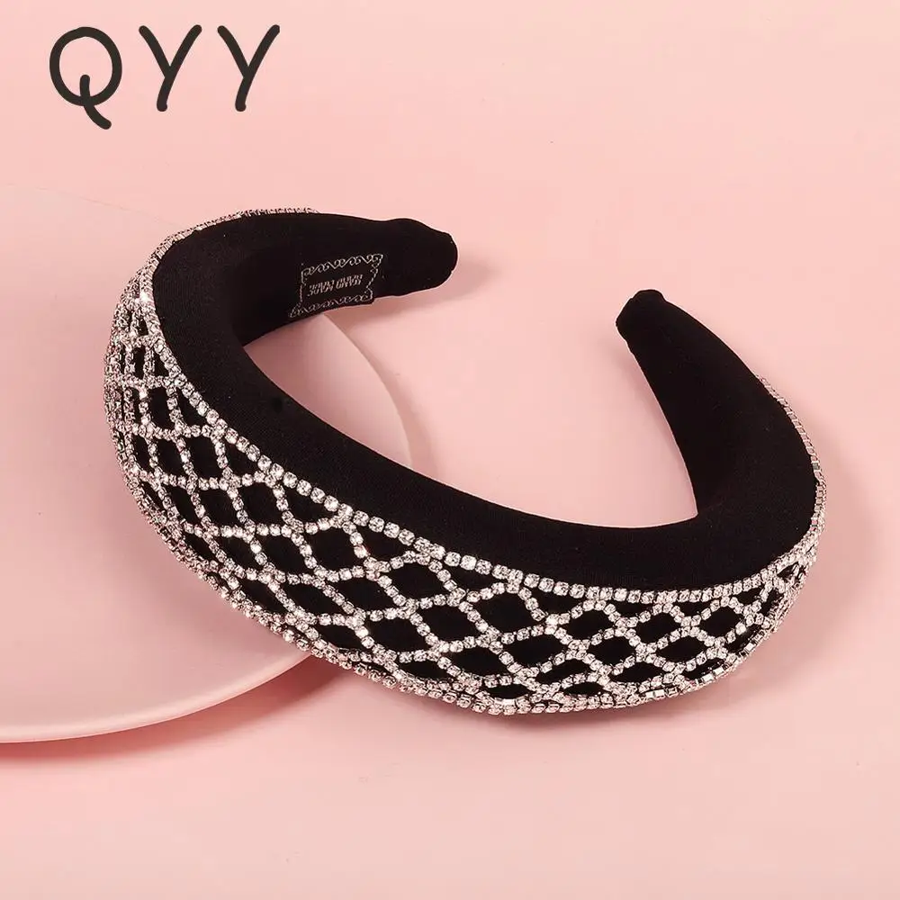 QYY Fashion Rhinestone Hairband Black Headband for Women Hair Accessories Party Headbands Headwear Headpiece Hair Jewelry Gifts
QYY Fashion Rhinestone Hairband Black Headband for Women Hair Accessories Party Headbands Headwear Headpiece Hair Jewelry Gifts