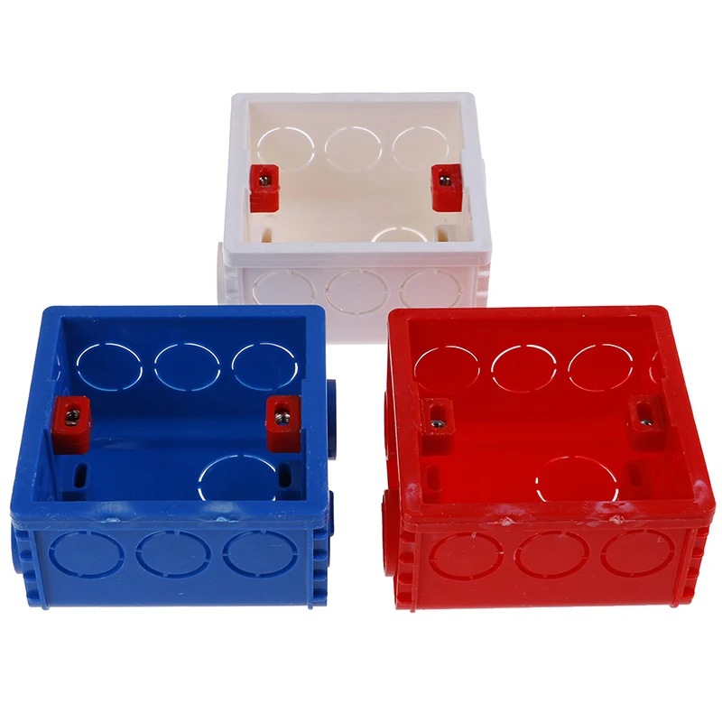 1Pcs PVC 3 Holes Mounting Wall Switch Box For Sockets 86 Type Mounting Box Dropshipping 
1Pcs PVC 3 Holes Mounting Wall Switch Box For Sockets 86 Type Mounting Box Dropshipping